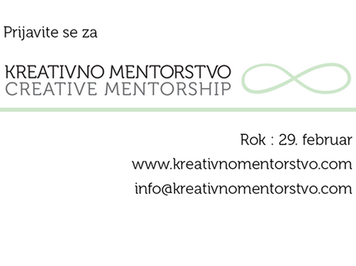 Poziv na kreativno mentorstvo