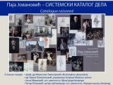 Sistemski katalog dela Paje Jovanovića