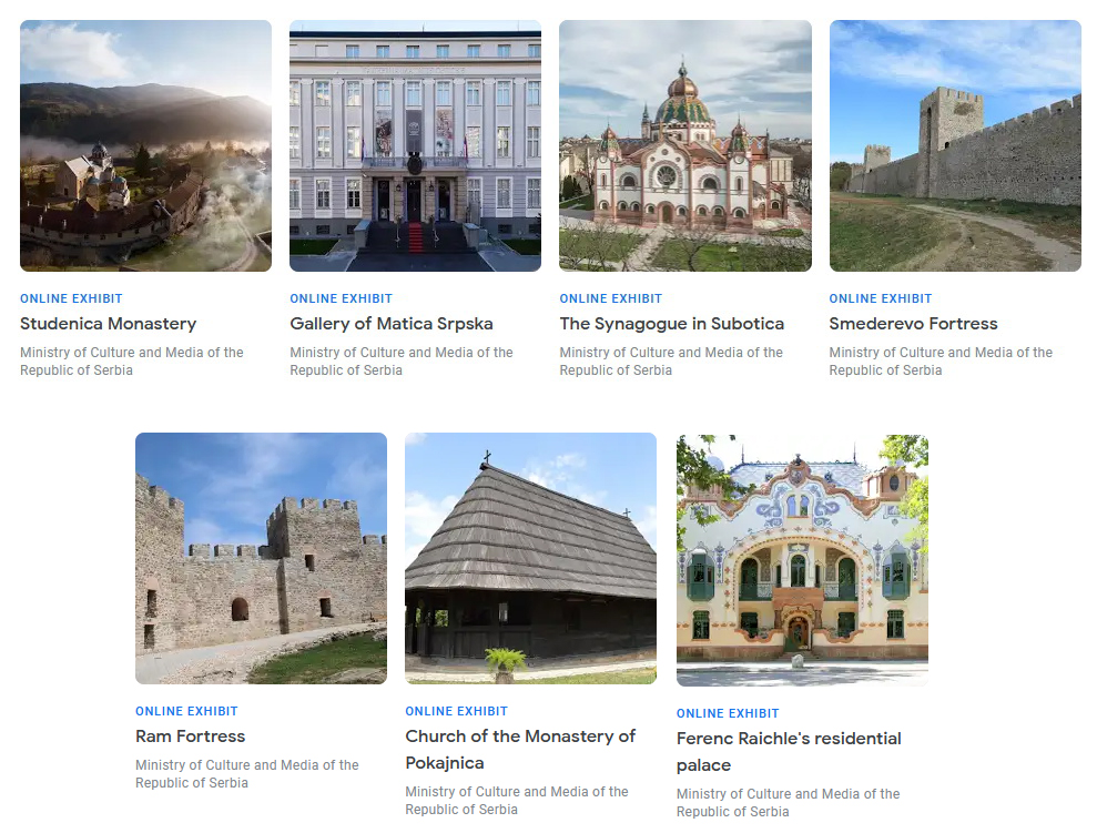 Kulturno nasleđe Srbije na Google Arts and Culture