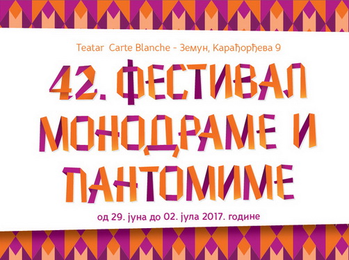 42. Festival monodrame i pantomime